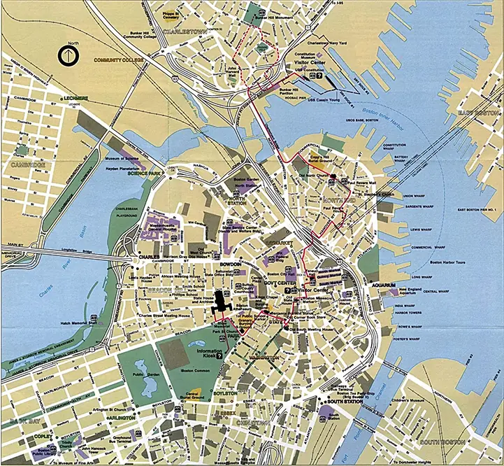 map of the boston area