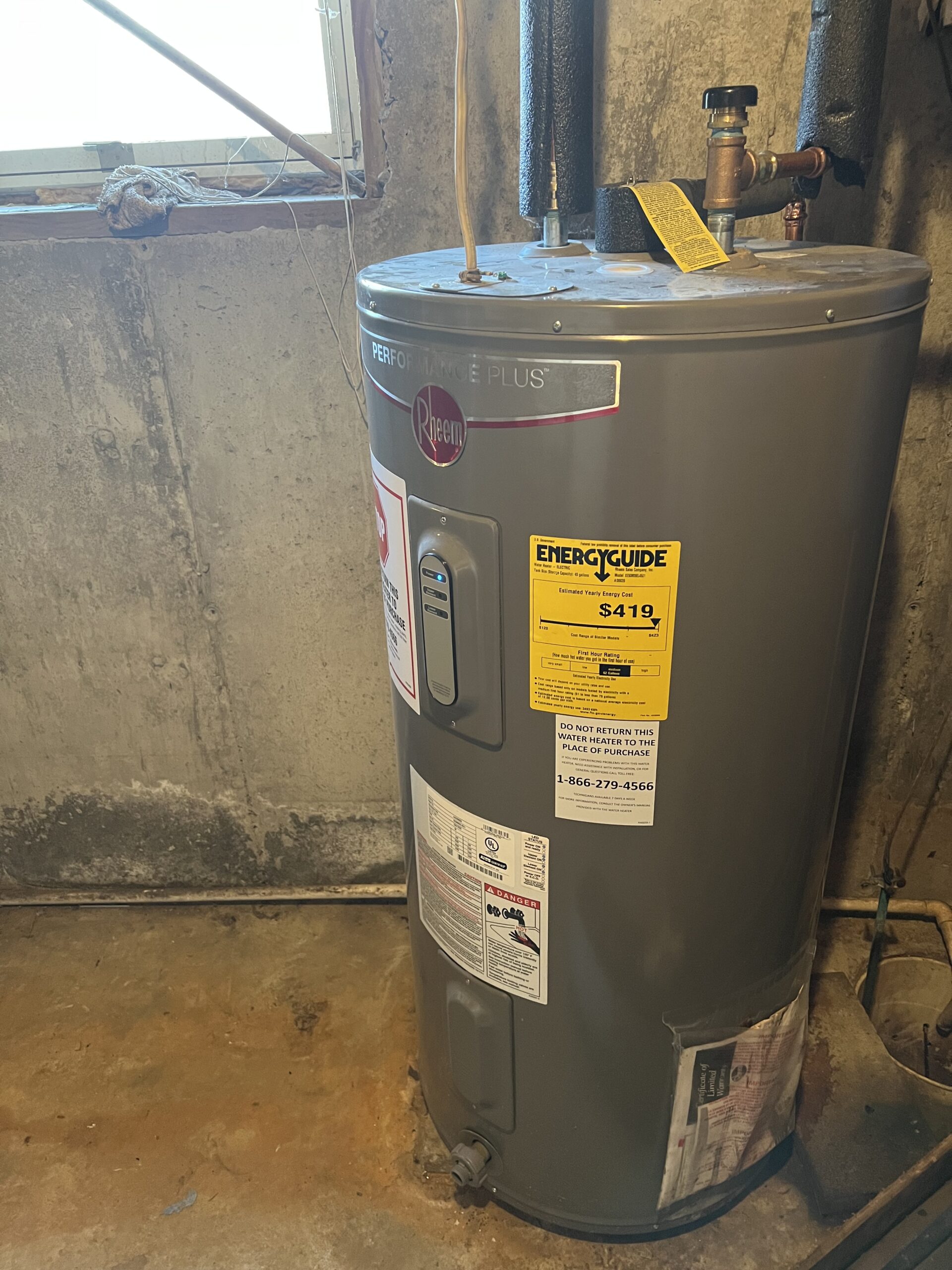 water heater installation