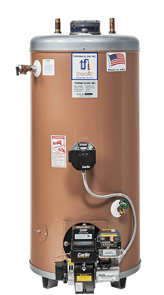 Oil Fired Water Heater - Center Flue water heater installation