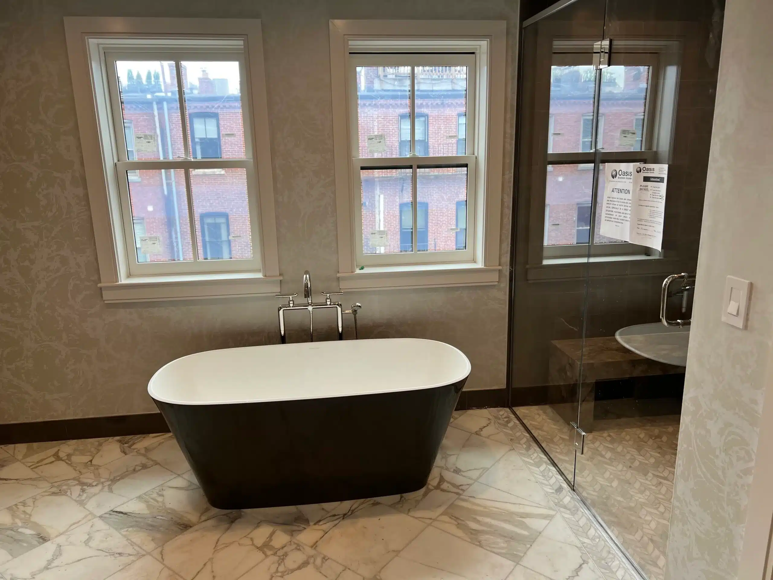 freestanding tub freestanding tub with chrome fixtures installed by proto home service